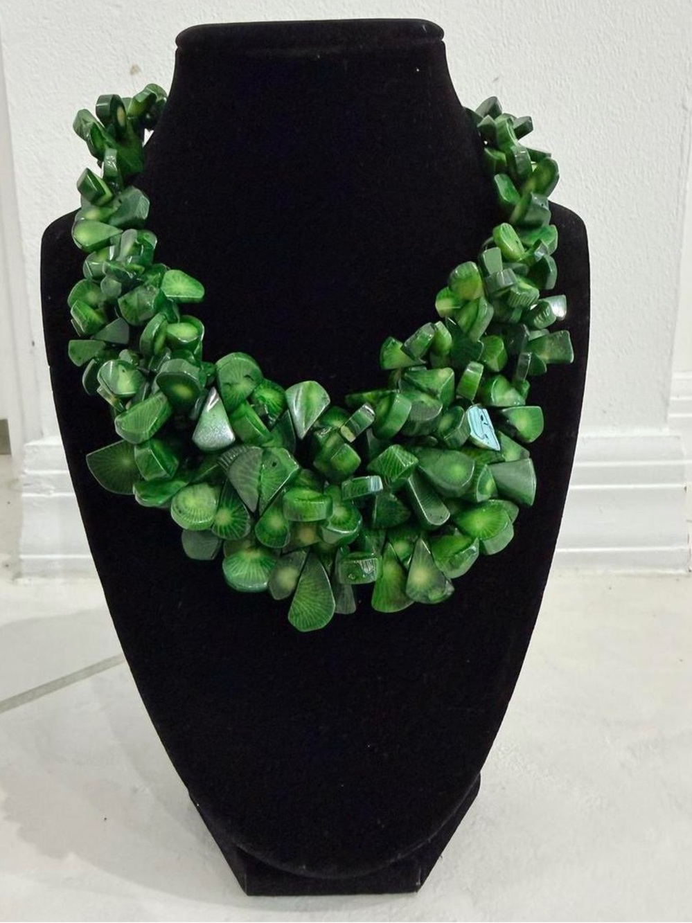 Statement Green Cluster Necklace - Women Jewelry